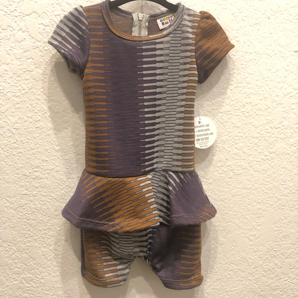 NWT Dot Dot Smile girls romper size 12/24 months